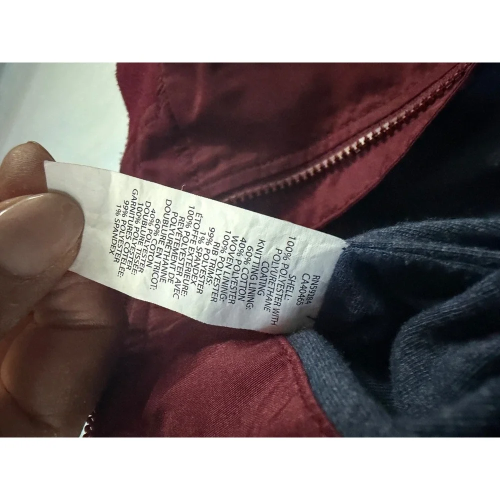 Childrens‎ Place Unisex Lined hooded burgundy full zip jacket sz 5/6 playtime